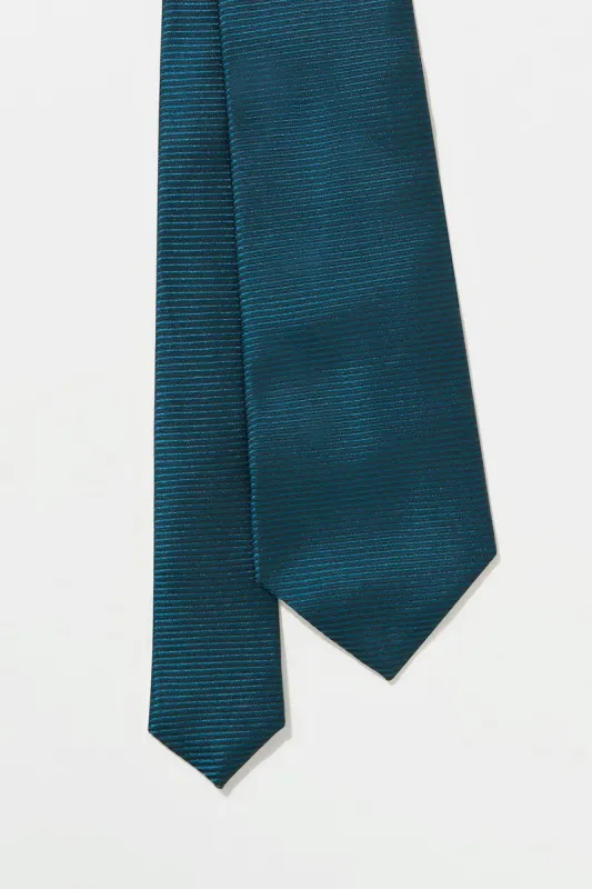 TIE – TEAL SILK TWILL sold by Richard James