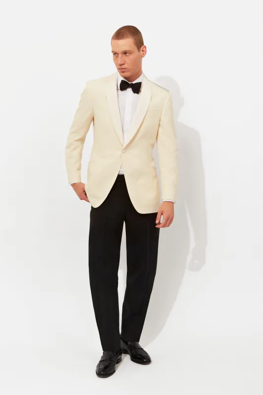 Ivory Shawl Lapel Evening Suit made by Richard James