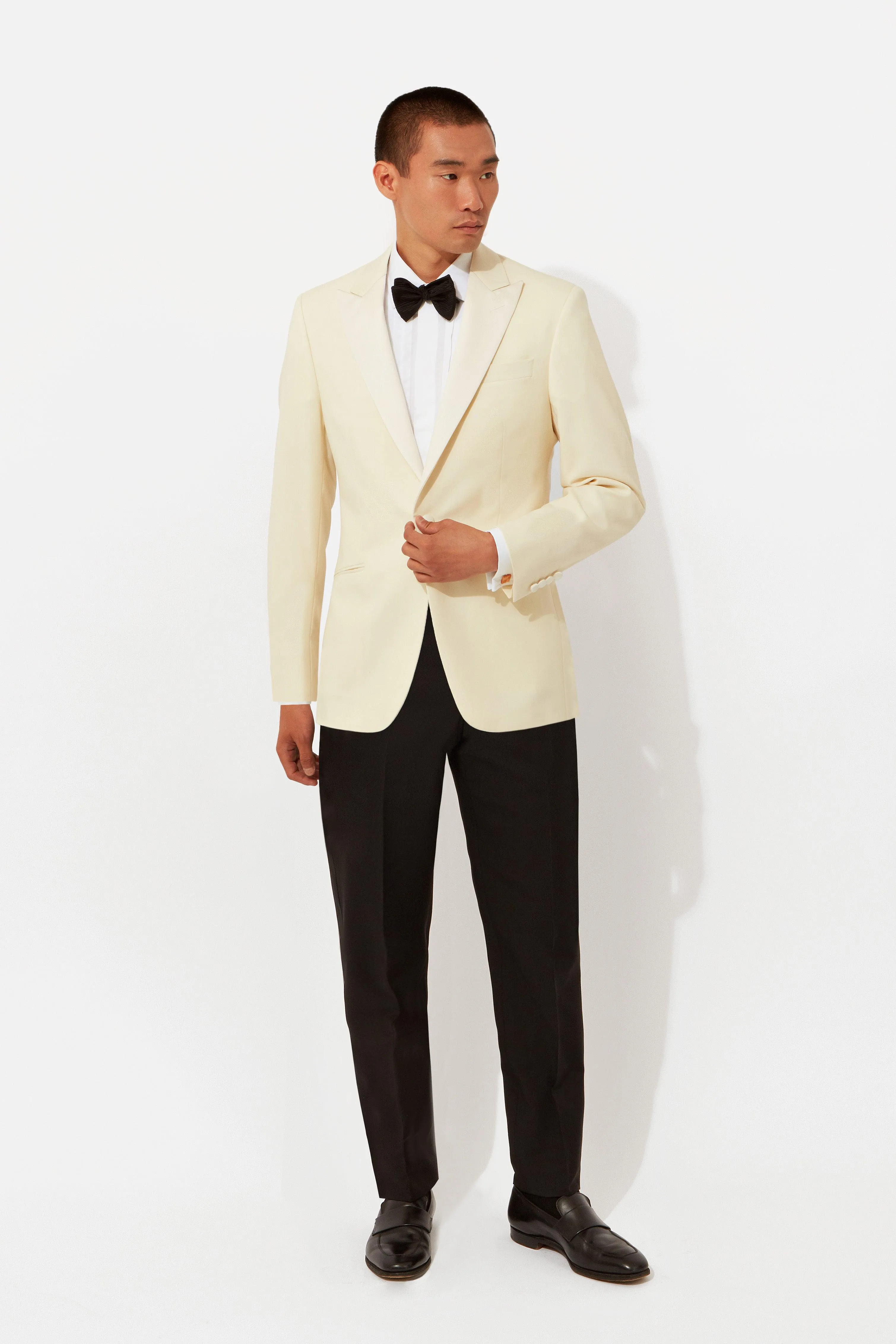 Ivory Peak Lapel Evening Suit sold by Richard James