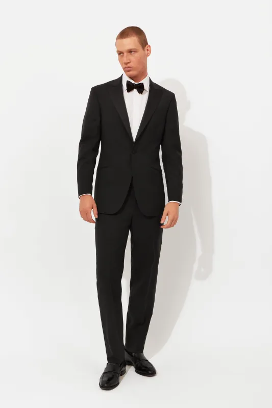 Black Peak Lapel Evening Suit sold by Richard James