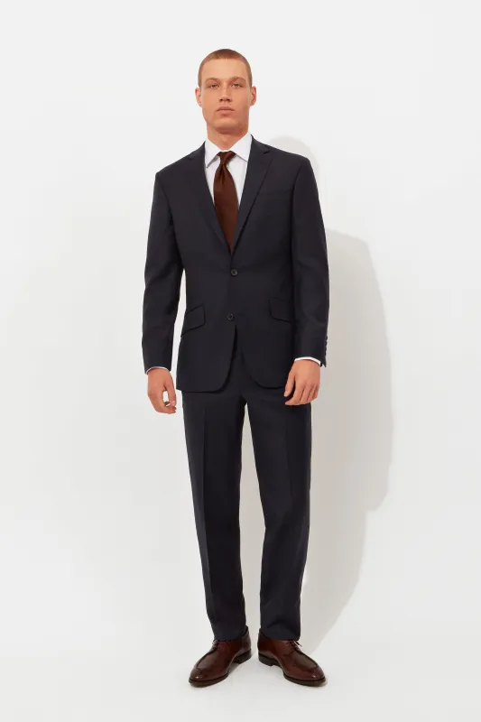 Navy Twill Suit sold by Richard James