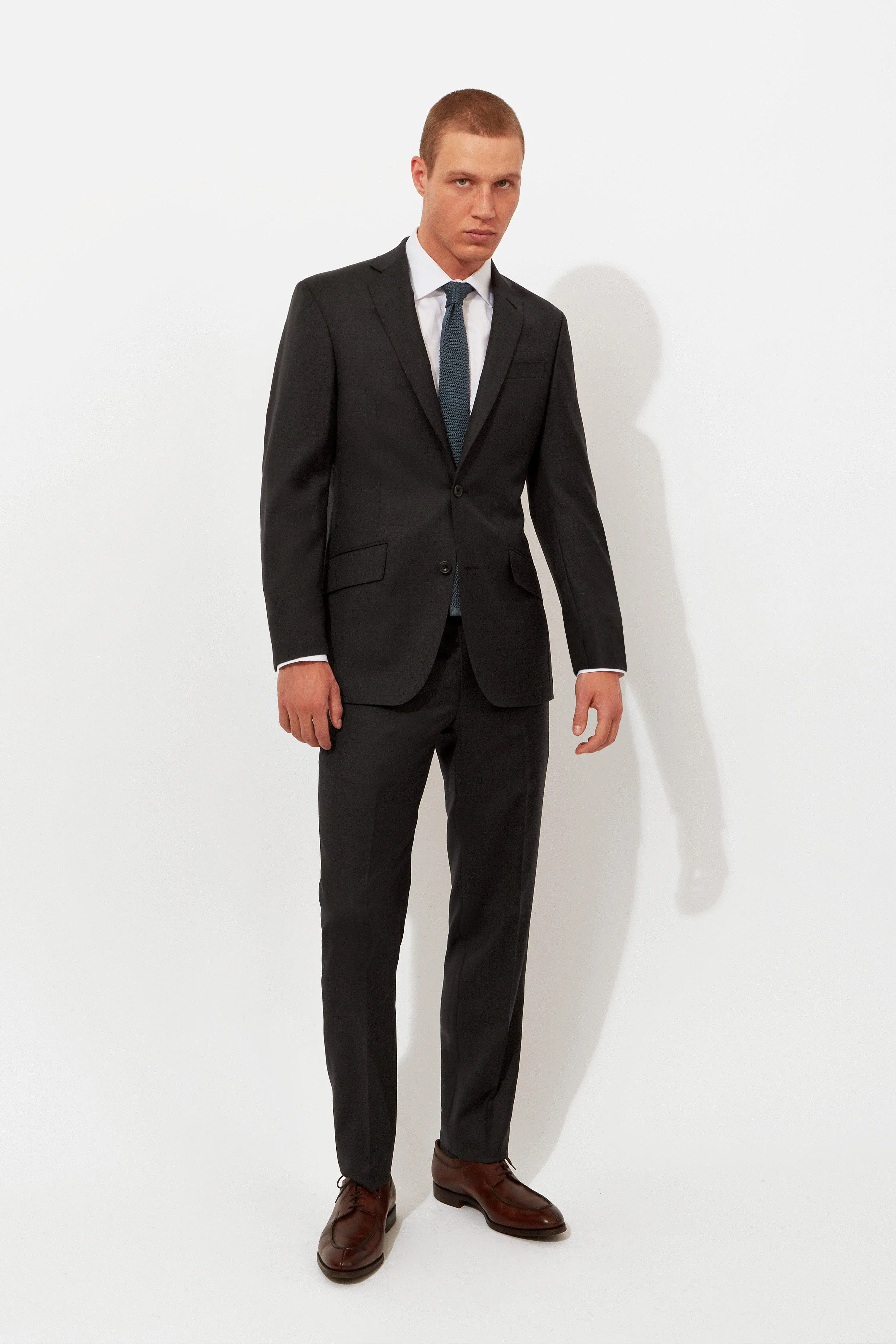 Charcoal Twill Suit sold by Richard James