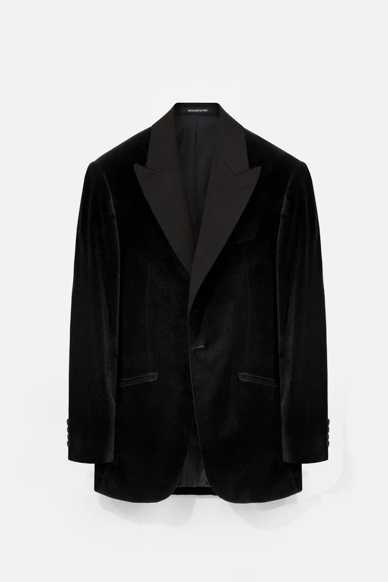 Peak Lapel Velvet Jacket sold by Richard James product image thumbnail 3