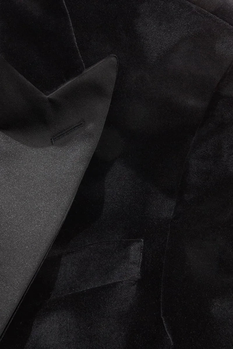 Peak Lapel Velvet Jacket sold by Richard James product image thumbnail 5