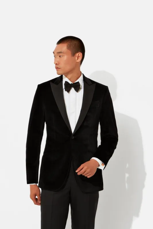 Peak Lapel Velvet Jacket sold by Richard James