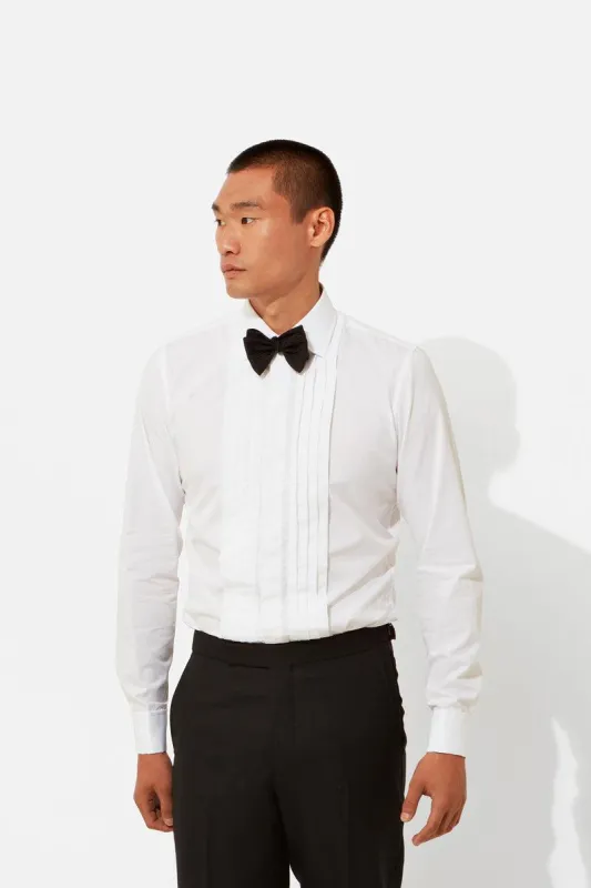 Contemporary Pleated Evening Shirt sold by Richard James