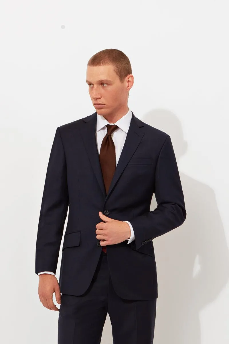 Navy Classic Twill Jacket sold by Richard James