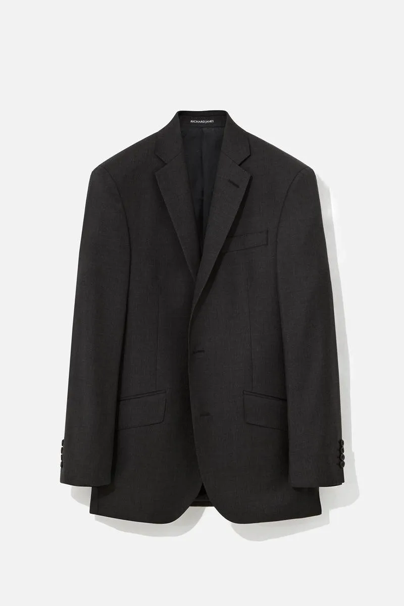 Charcoal Classic Twill Jacket sold by Richard James product image thumbnail 3