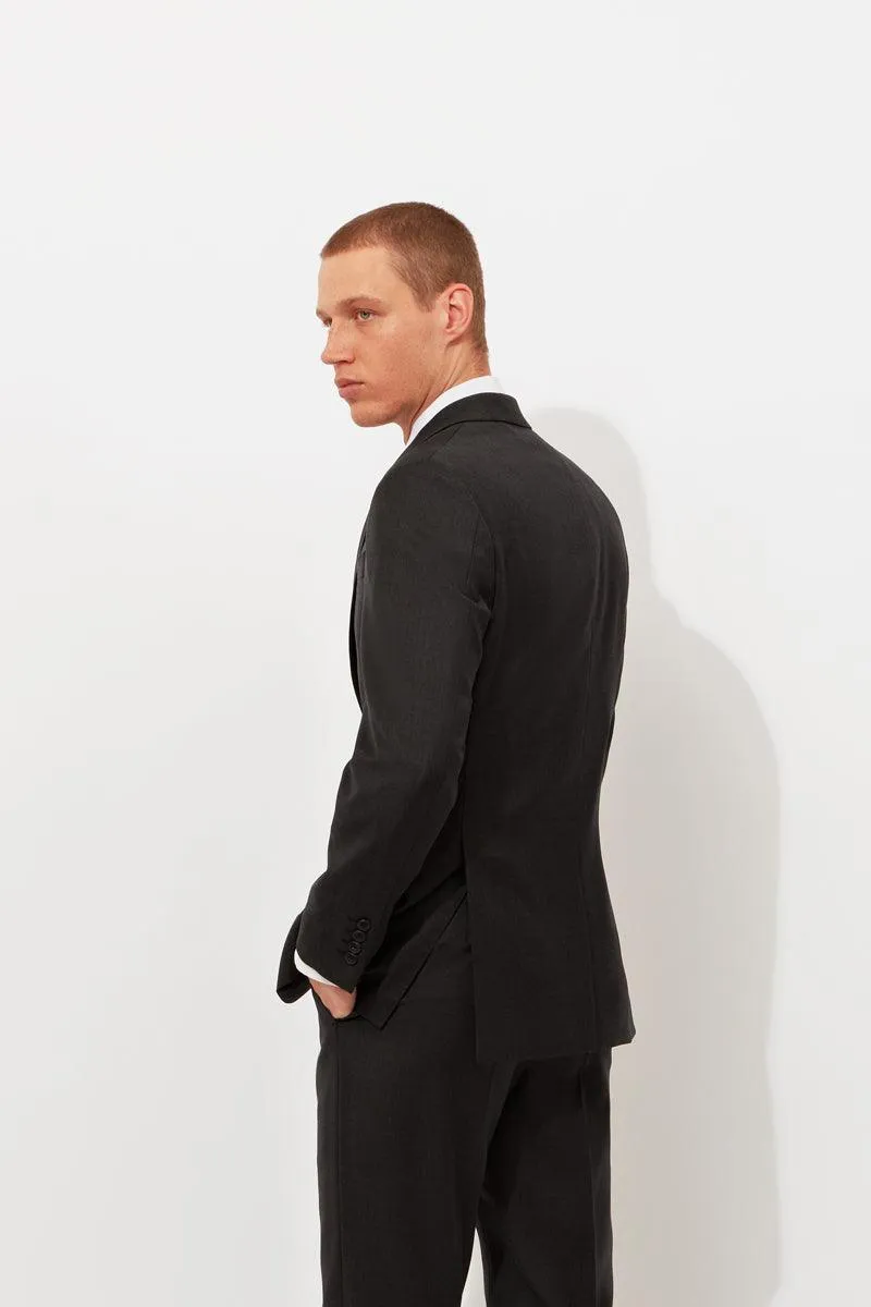 Charcoal Classic Twill Jacket sold by Richard James product image thumbnail 2