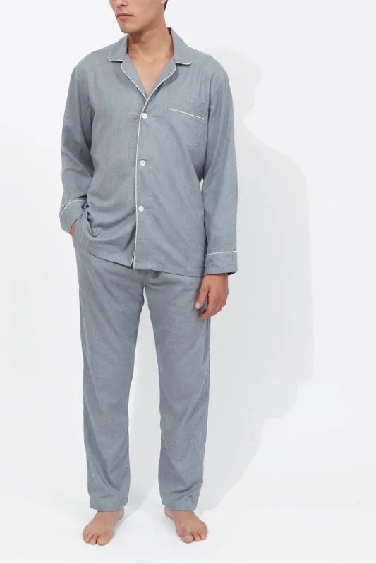 Pyjama Two Piece in Cotton & Cashmere sold by Richard James