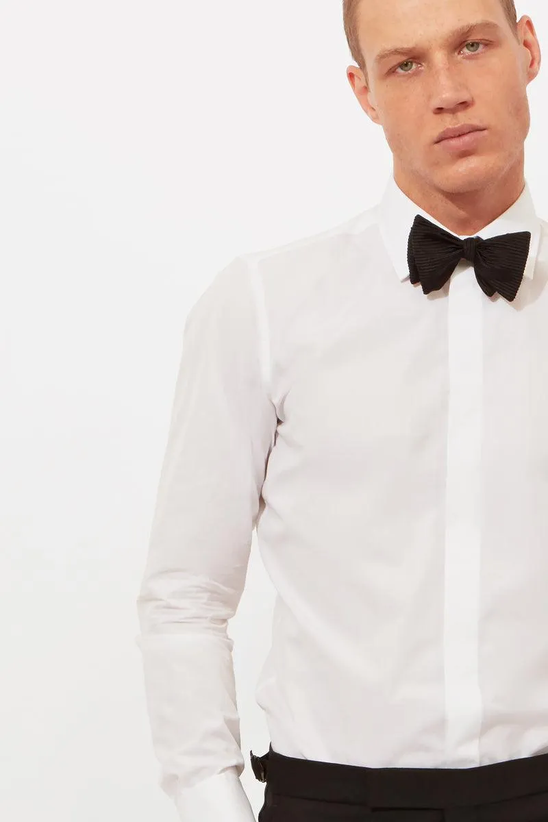 Fly Front Double Cuff Poplin Cotton Shirt sold by Richard James product image thumbnail 3