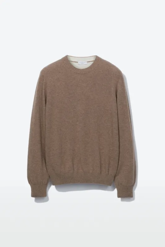 Crew Neck – Tan Cashmere sold by Richard James