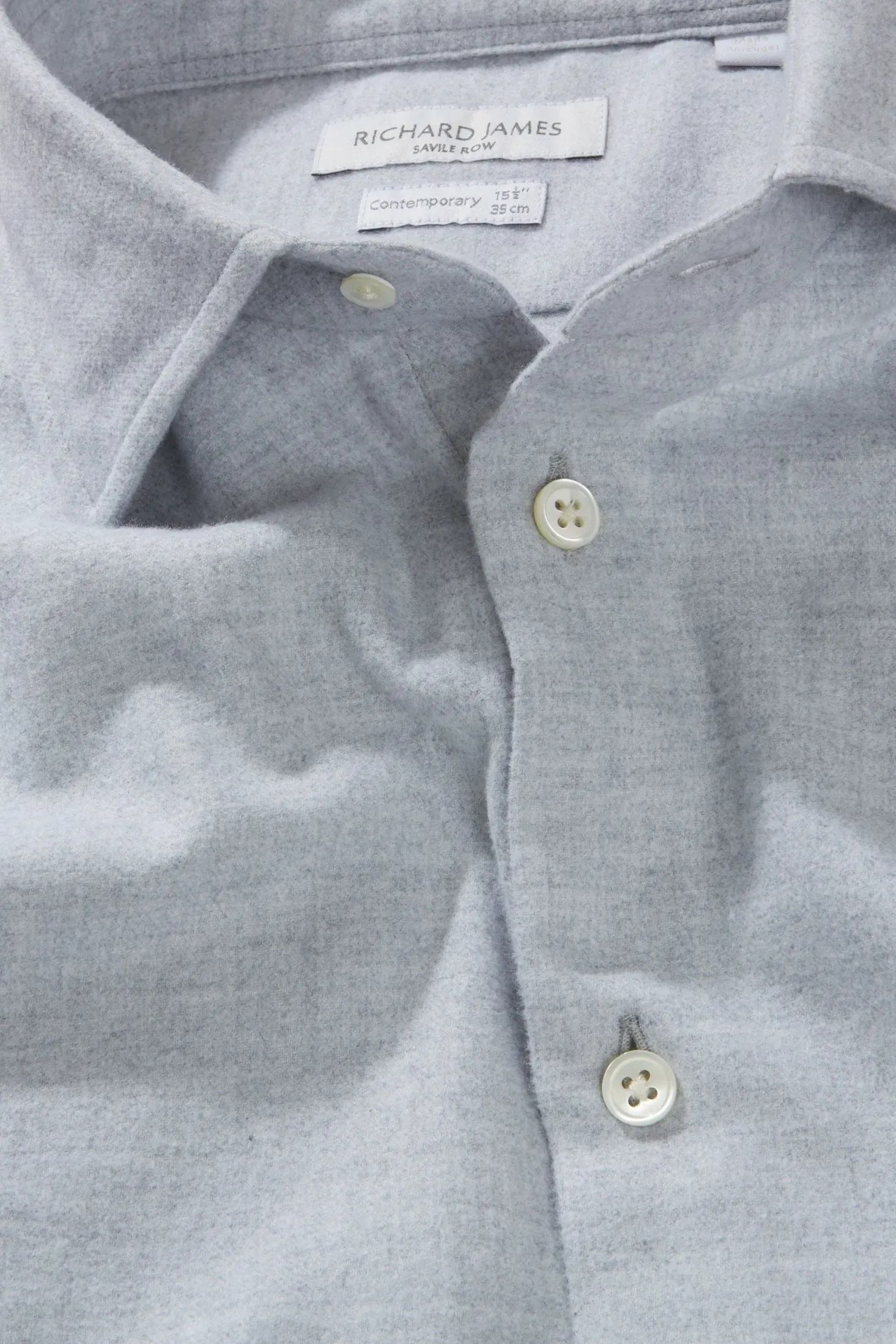 Contemporary Shirt – Smoke Cotton Flannel sold by Richard James product image thumbnail 2