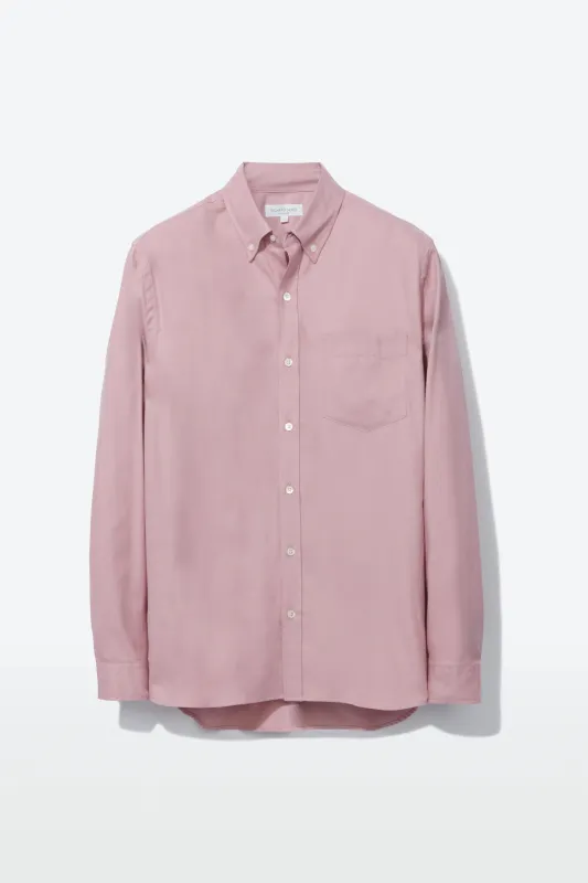 Button-Down Shirt – Rose Cotton Flannel Twill sold by Richard James