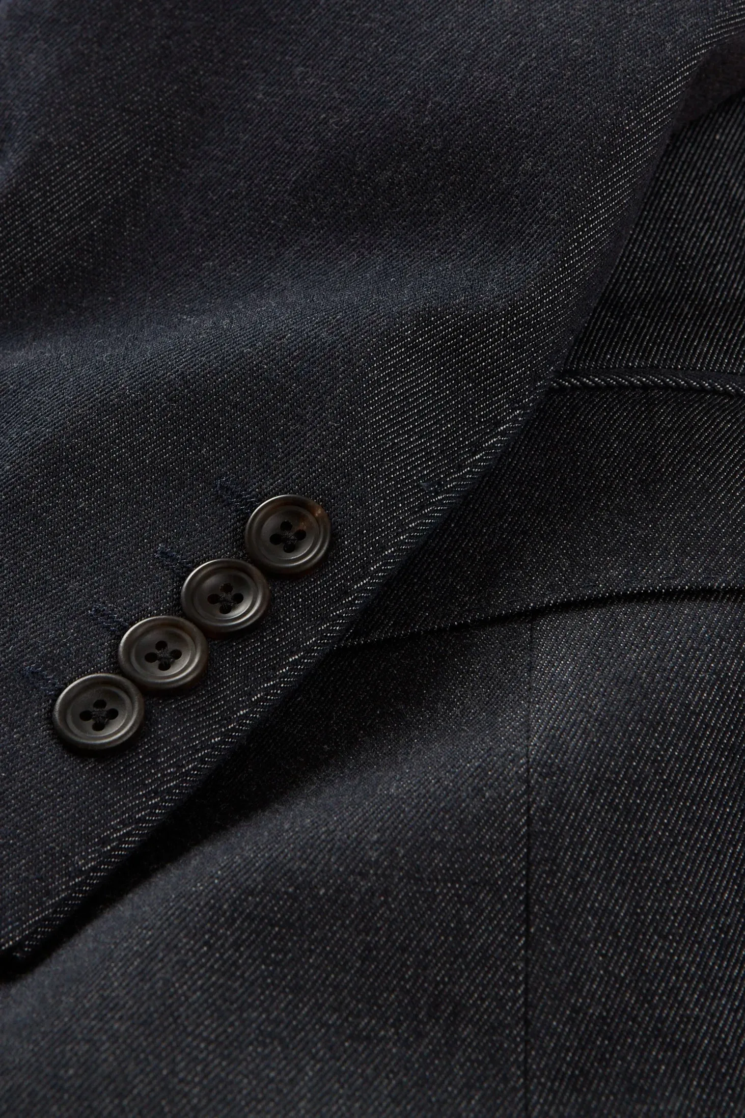 Hepworth Jacket – Indigo Cotton & Wool Denim sold by Richard James product image thumbnail 2
