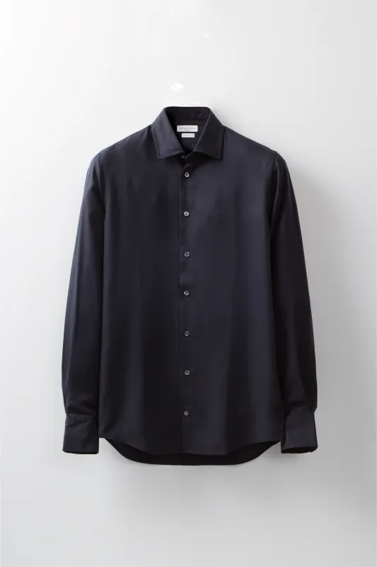 Contemporary Shirt – Navy Lenzing Twill made by Richard James
