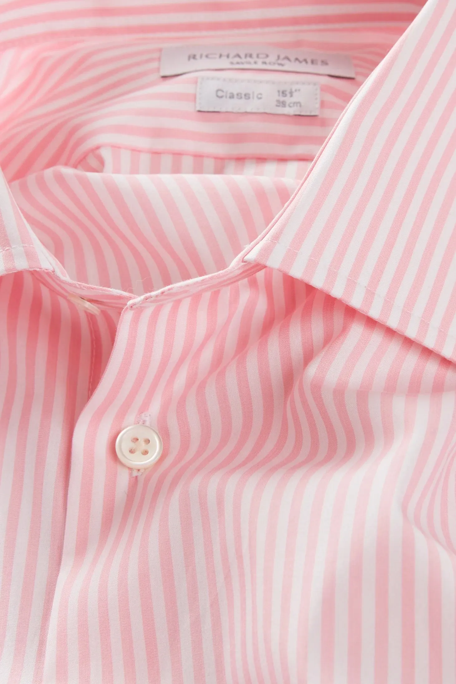 Classic Shirt – Pink Bengal Stripe Cotton sold by Richard James product image thumbnail 2