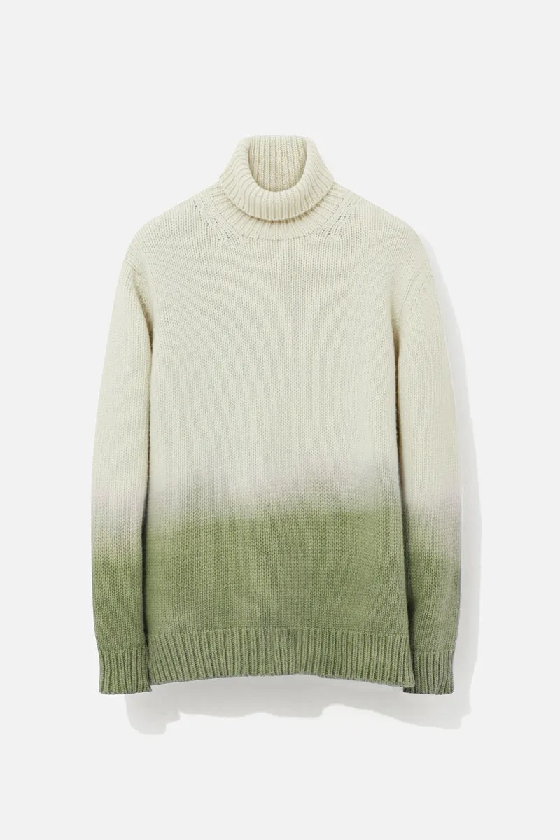 ROLL NECK – GREEN DIP-DYED sold by Richard James product image thumbnail 2