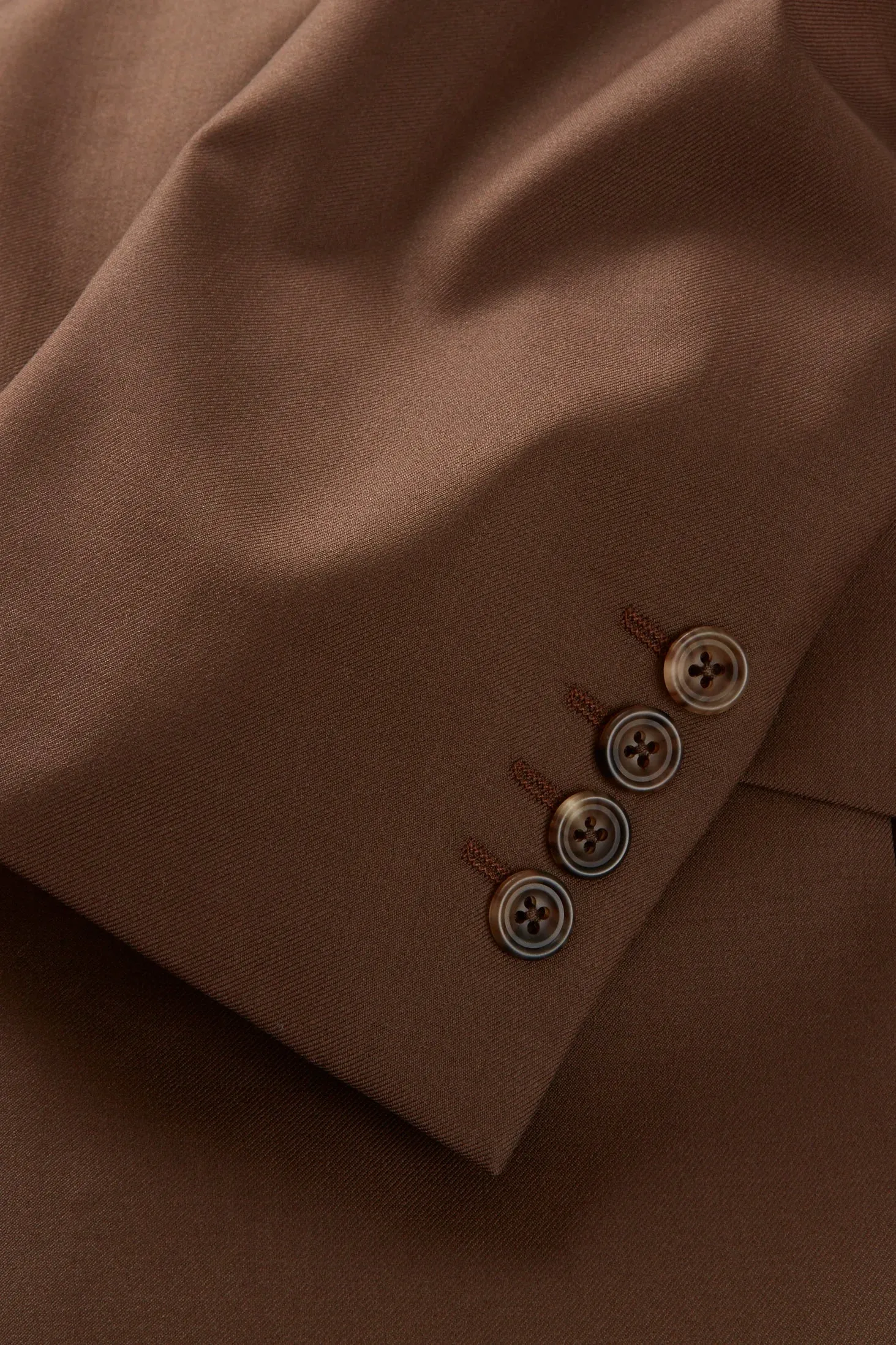 Chapman Suit – Coffee Virgin Wool Twill sold by Richard James product image thumbnail 2