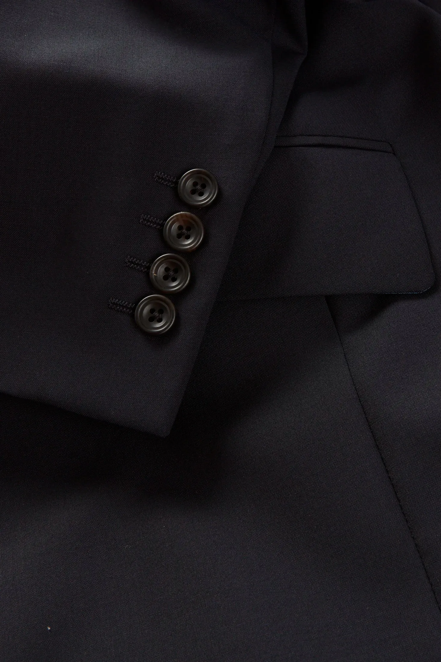 Chapman Suit – Dark Navy Wool & Mohair sold by Richard James product image thumbnail 2