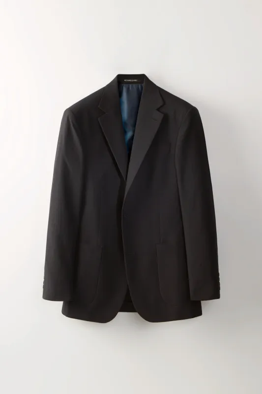 Chapman Jacket – Midnight Wool Plainweave made by Richard James