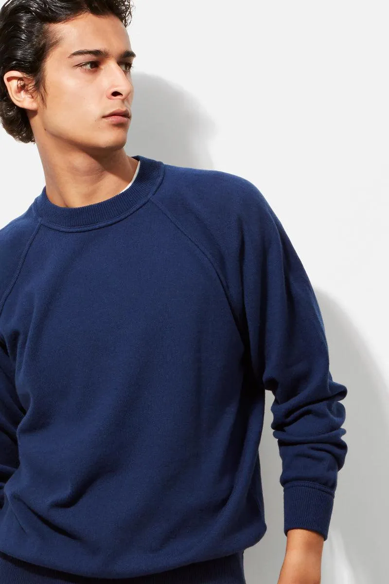 Raglan Crew Neck - Ink Blue Cashmere sold by Richard James product image thumbnail 3