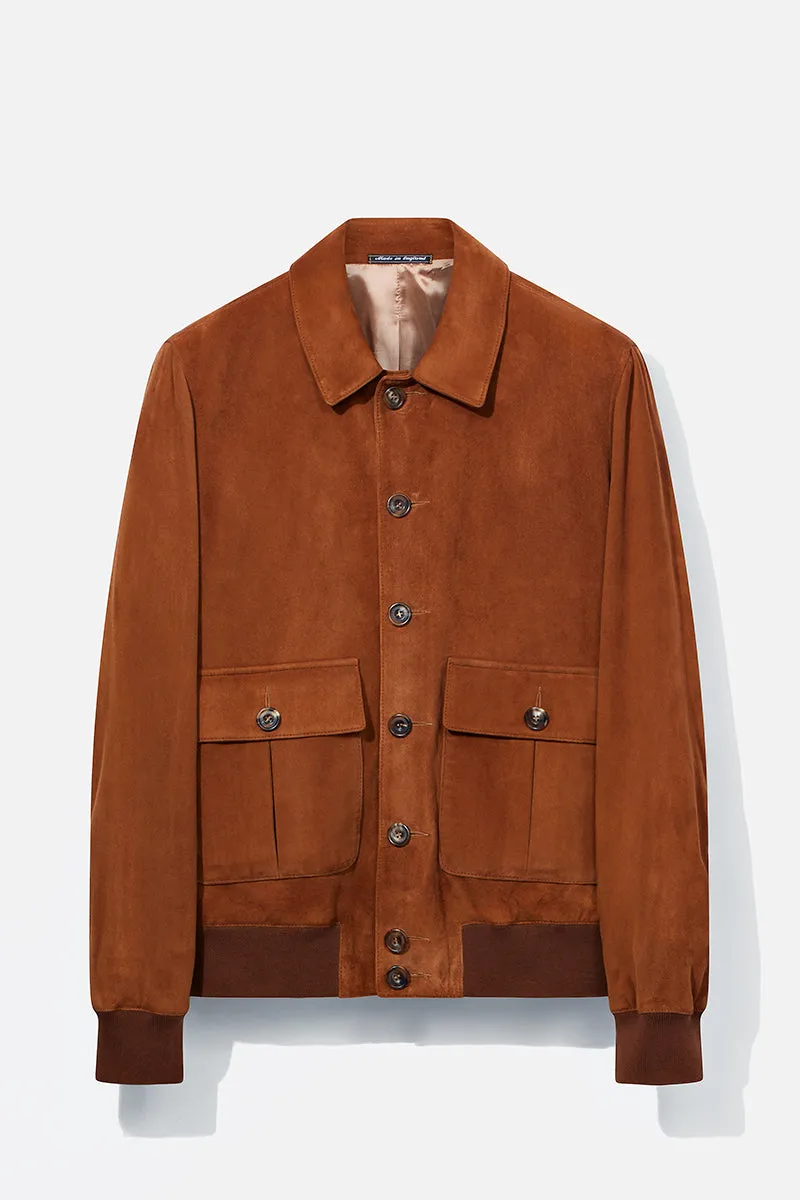 Bomber Jacket – Tan Suede sold by Richard James product image thumbnail 2