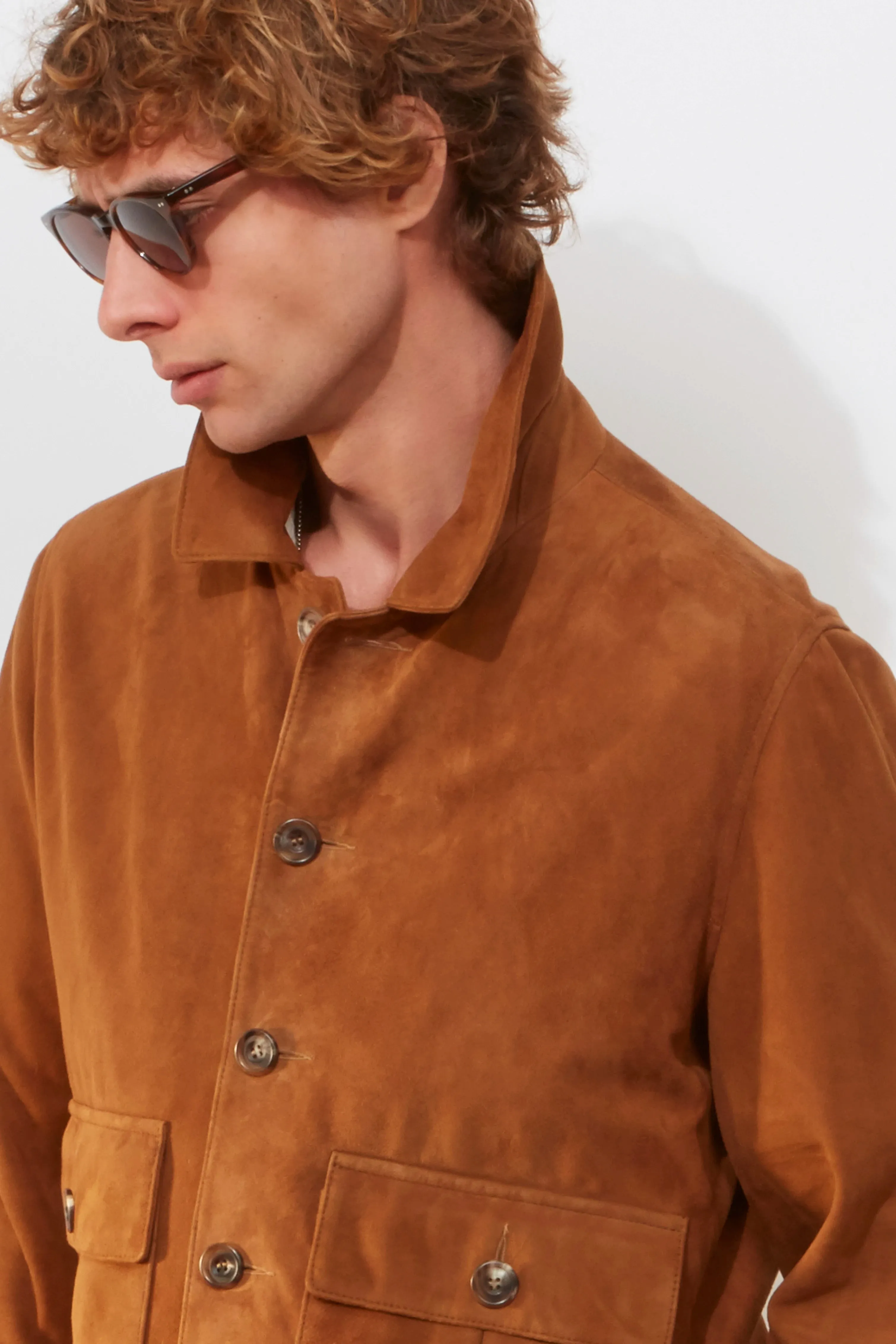 Bomber Jacket – Tan Suede sold by Richard James product image thumbnail 3