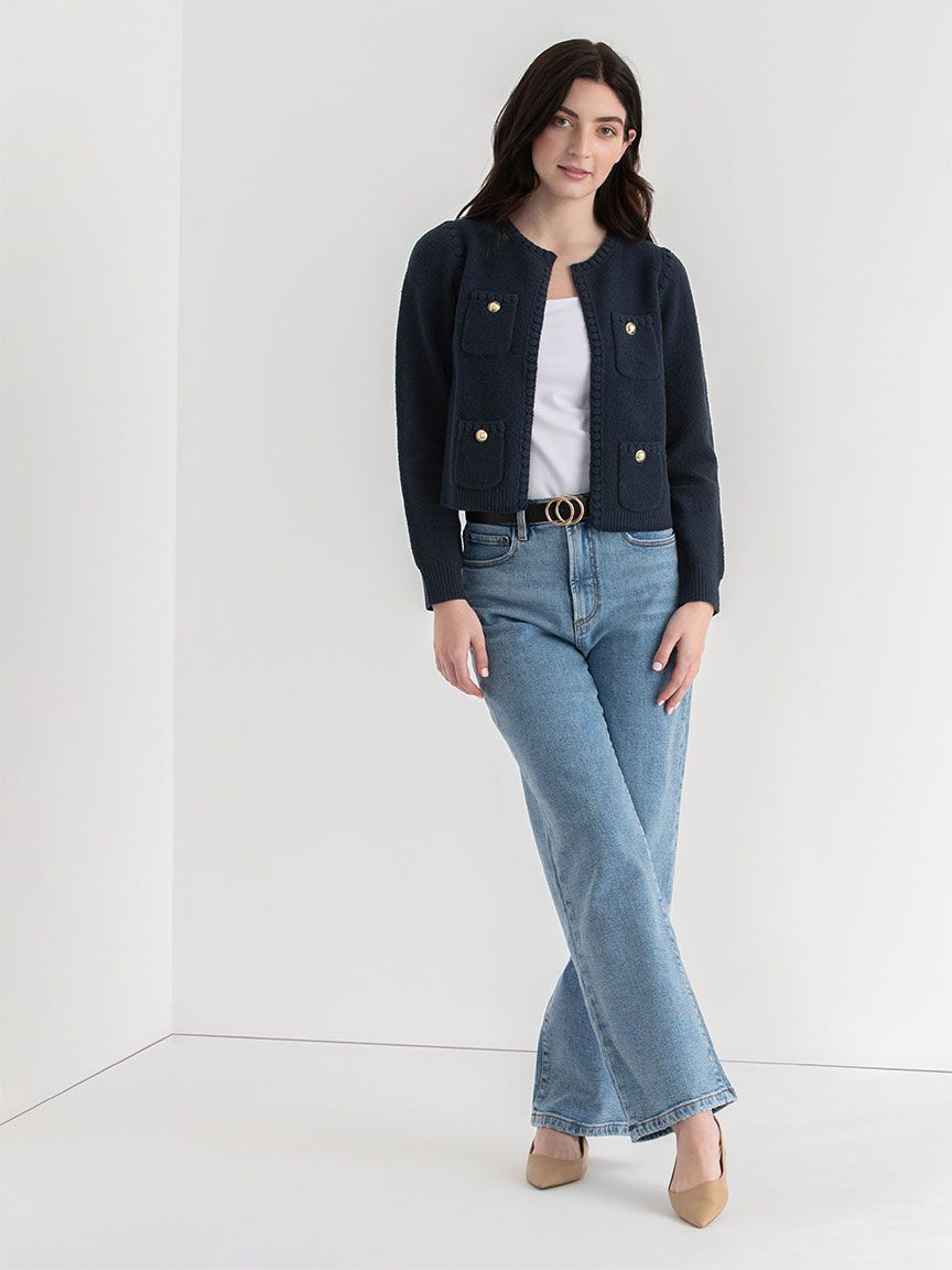 Boucle Sweater Jacket sold by Ricki's product image thumbnail 2