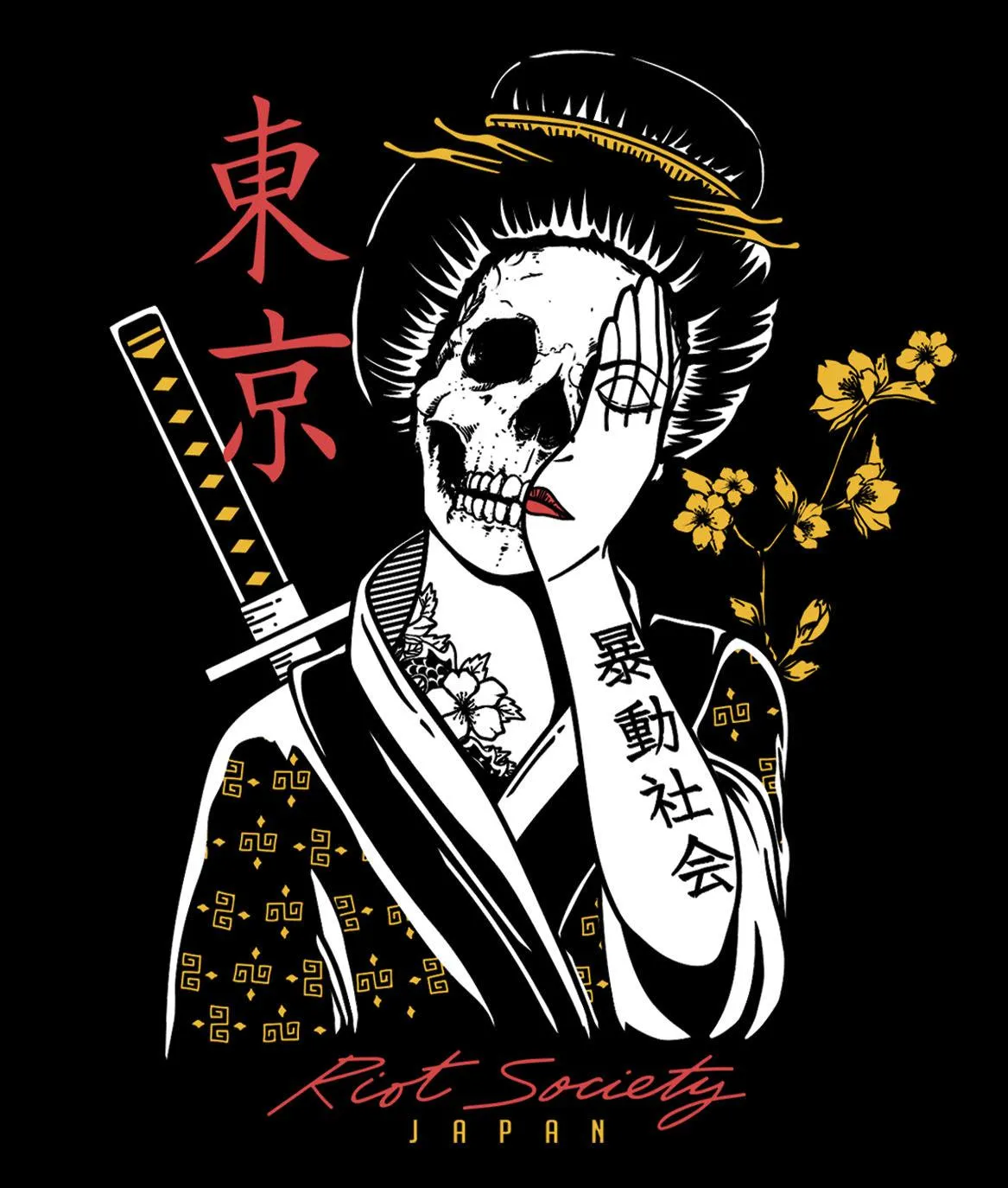 Geisha Shame 2.0 Womens Tee sold by riot society product image thumbnail 3