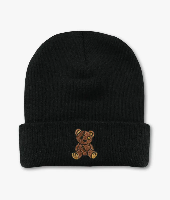 Teddy Bear Embroidered Womens Beanie sold by riot society