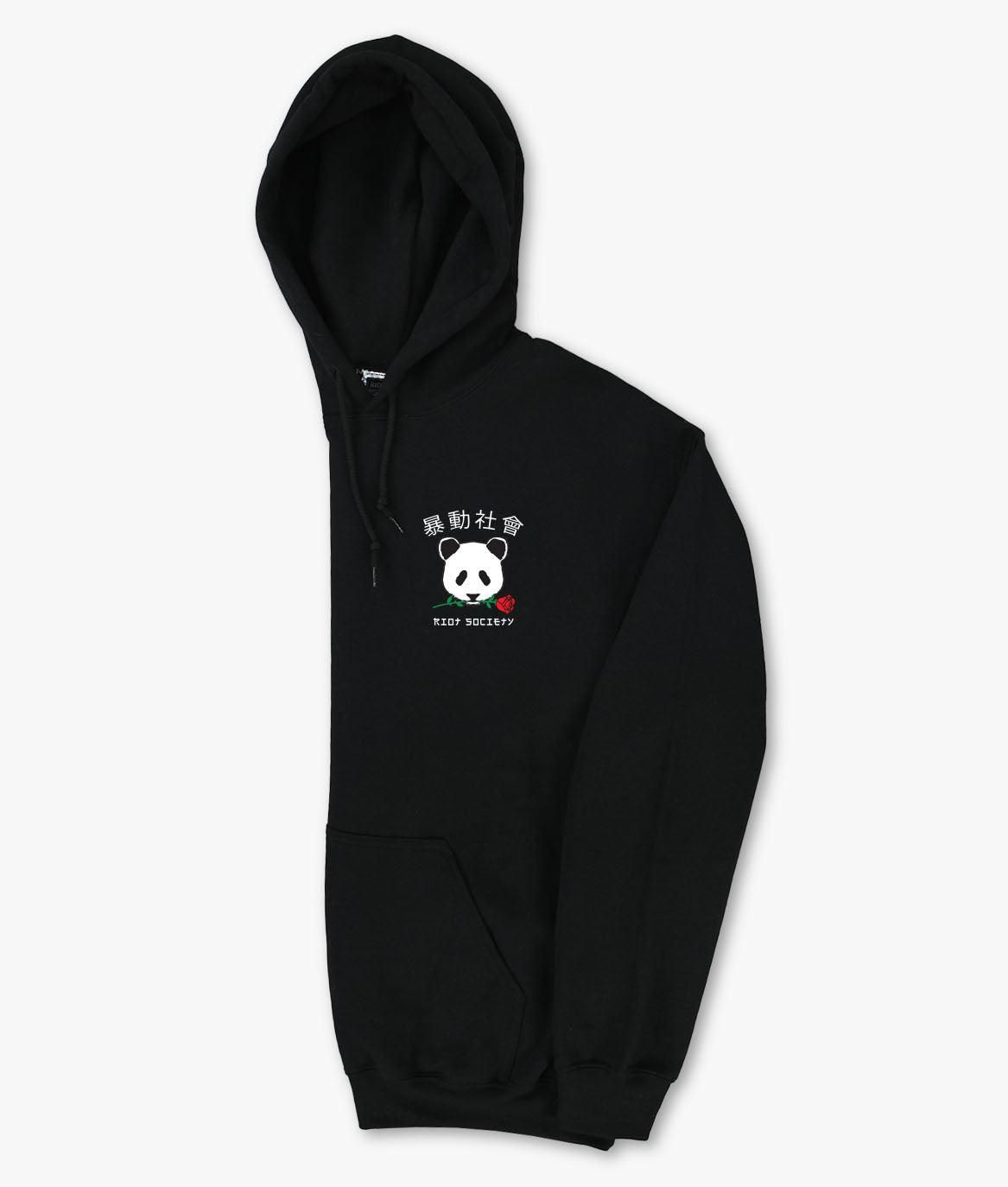 Panda Rose Womens Hoodie sold by riot society product image thumbnail 4