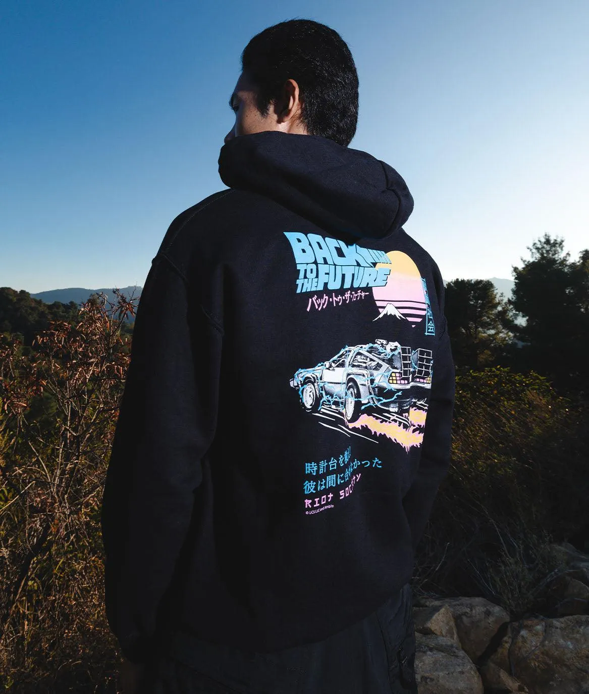 Back to the Future Kanji Mens Hoodie sold by riot society product image thumbnail 3