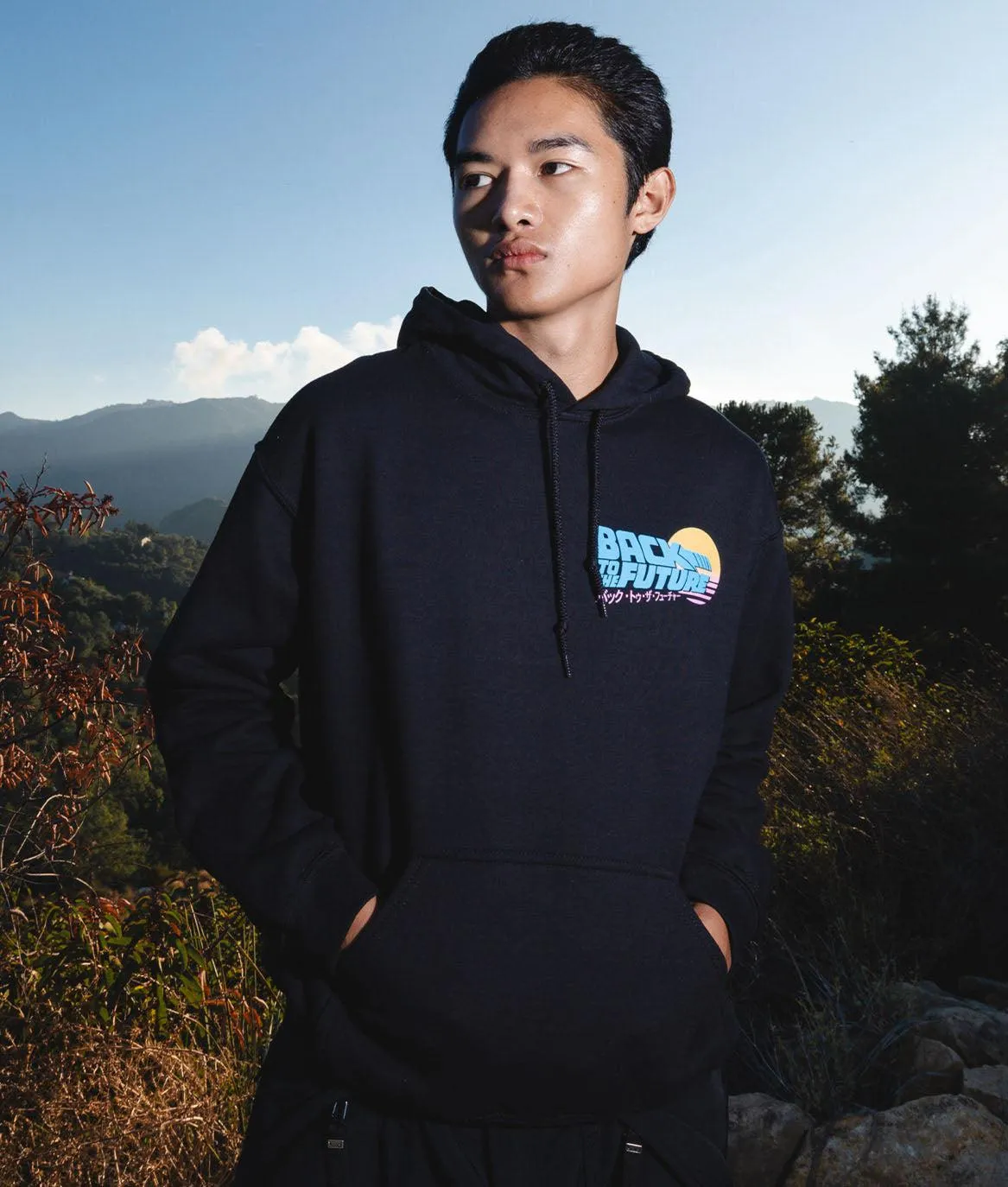 Back to the Future Kanji Mens Hoodie sold by riot society product image thumbnail 2