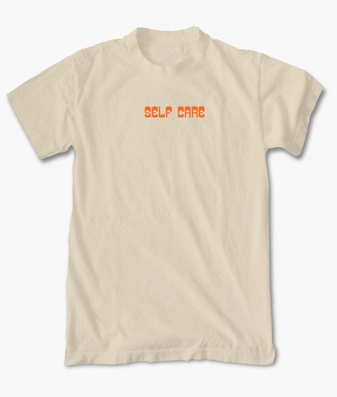 Self Care Embroidered Mens T-Shirt sold by riot society
