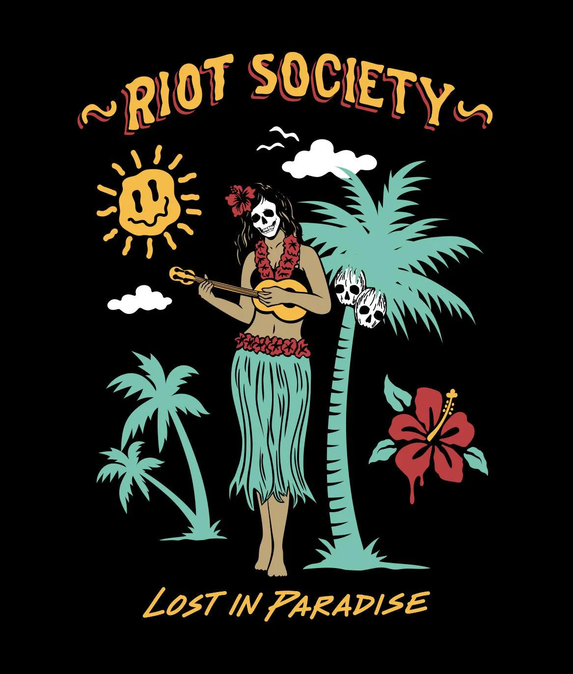Lost in Paradise Hula Girl Boys Tee sold by riot society product image thumbnail 3
