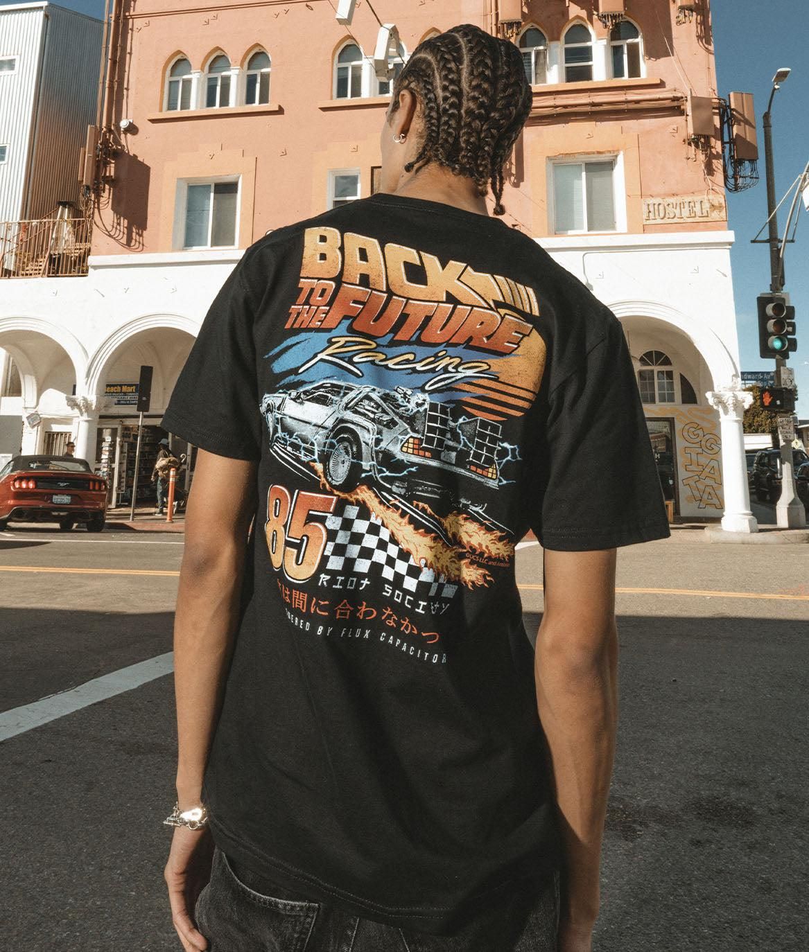 Back to the Future Racing Mens T-Shirt sold by riot society product image thumbnail 3