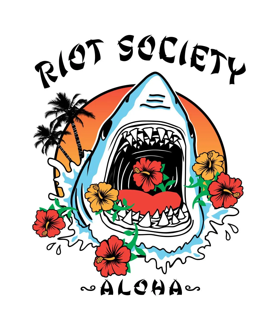 Shark Aloha Boys Tee sold by riot society product image thumbnail 3