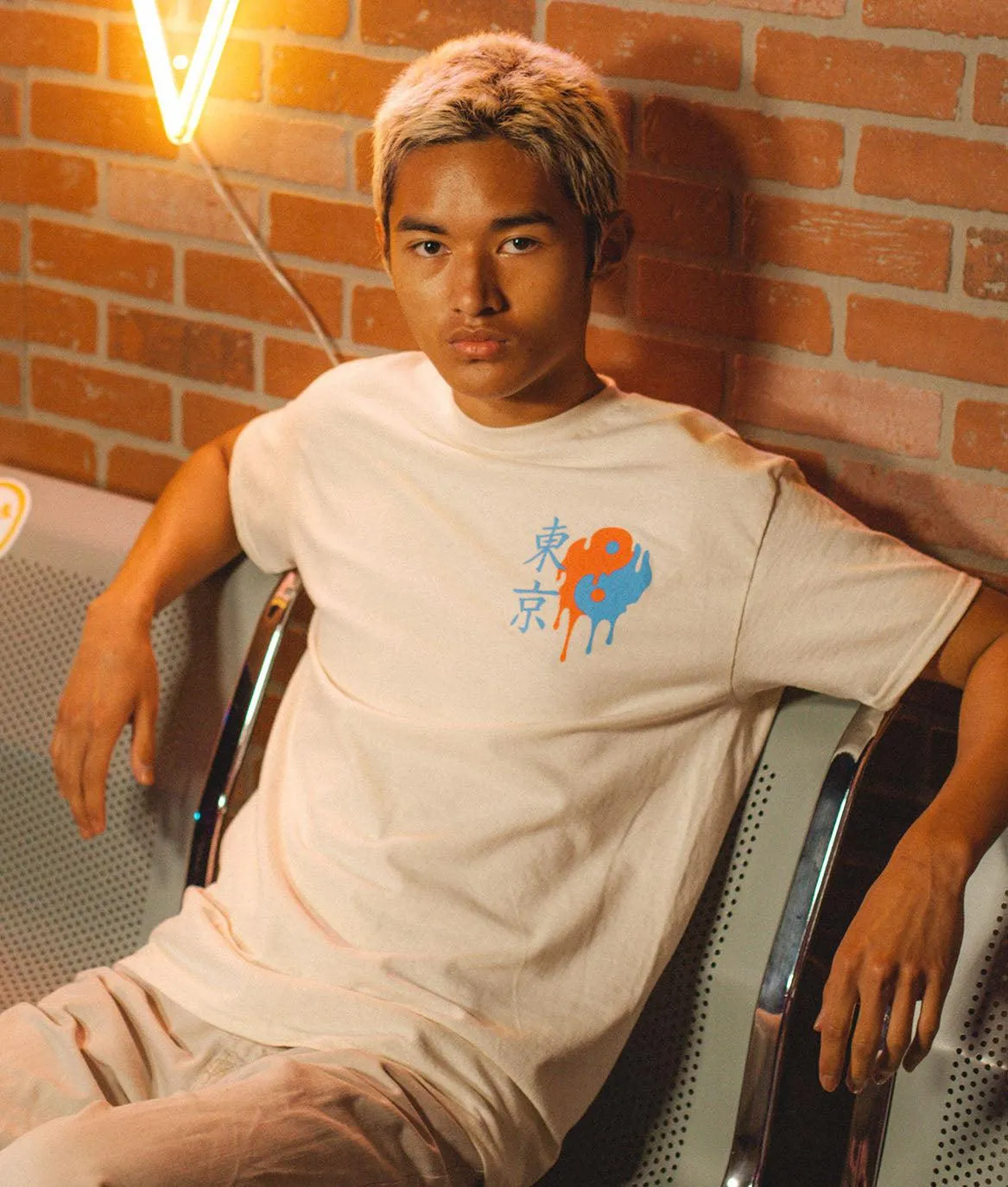 Geisha Yin Yang Boombox Mens T-Shirt sold by riot society product image thumbnail 2