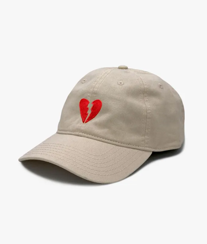 Broken Heart Embroidered Womens Dad Hat sold by riot society