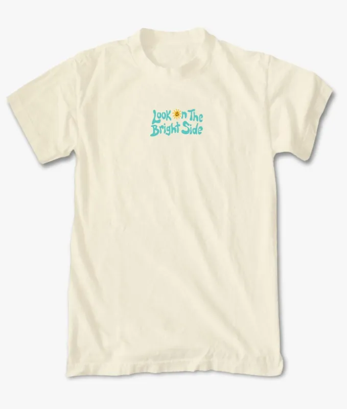 Look on the Bright Side Embroidered Mens T-Shirt sold by riot society