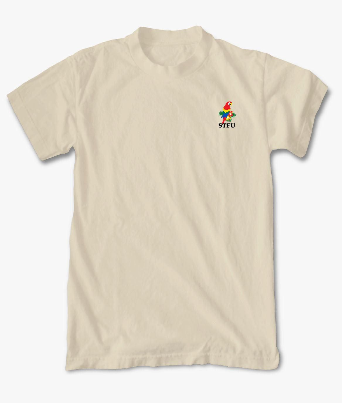 STFU Tropical Parrot Embroidered Womens Tee sold by riot society