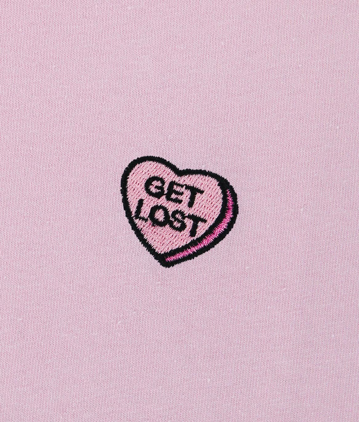 Get Lost Candy Heart Embroidered Womens Tee sold by riot society product image thumbnail 2