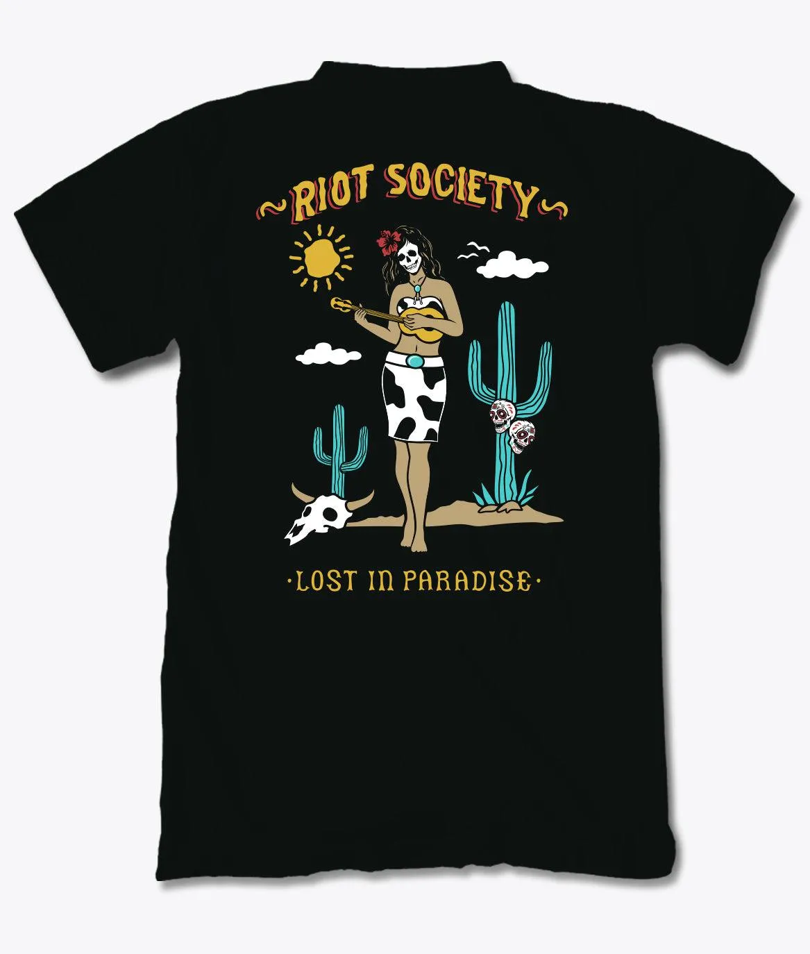 Lost in Paradise Cowgirl Womens Tee sold by riot society