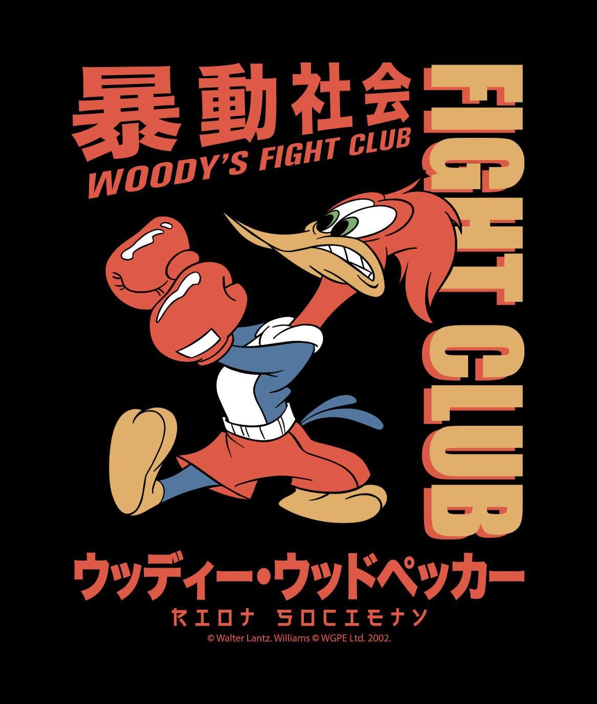 Woody Woodpecker's Fight Club 2.0 Womens Tee sold by riot society product image thumbnail 2
