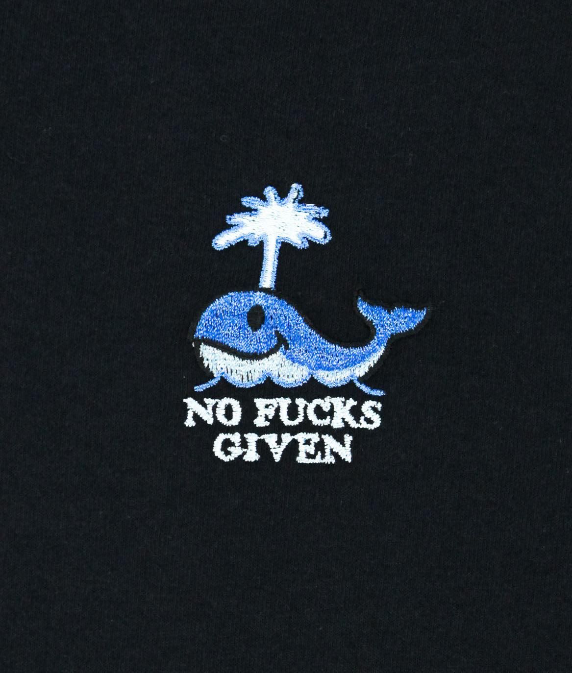 No Fucks Given Whale Embroidered Womens Tee sold by riot society product image thumbnail 2