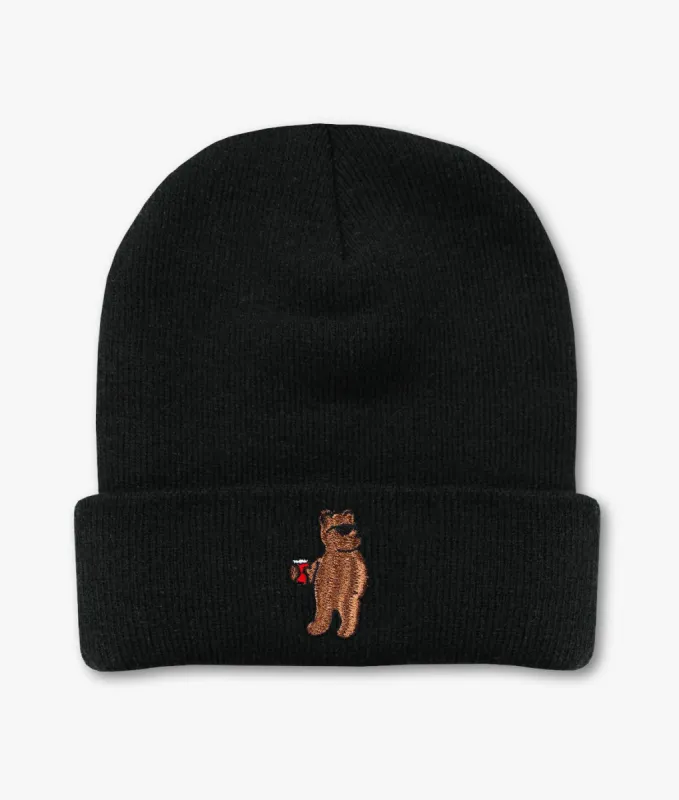 Riot Bear Embroidered Womens Beanie sold by riot society