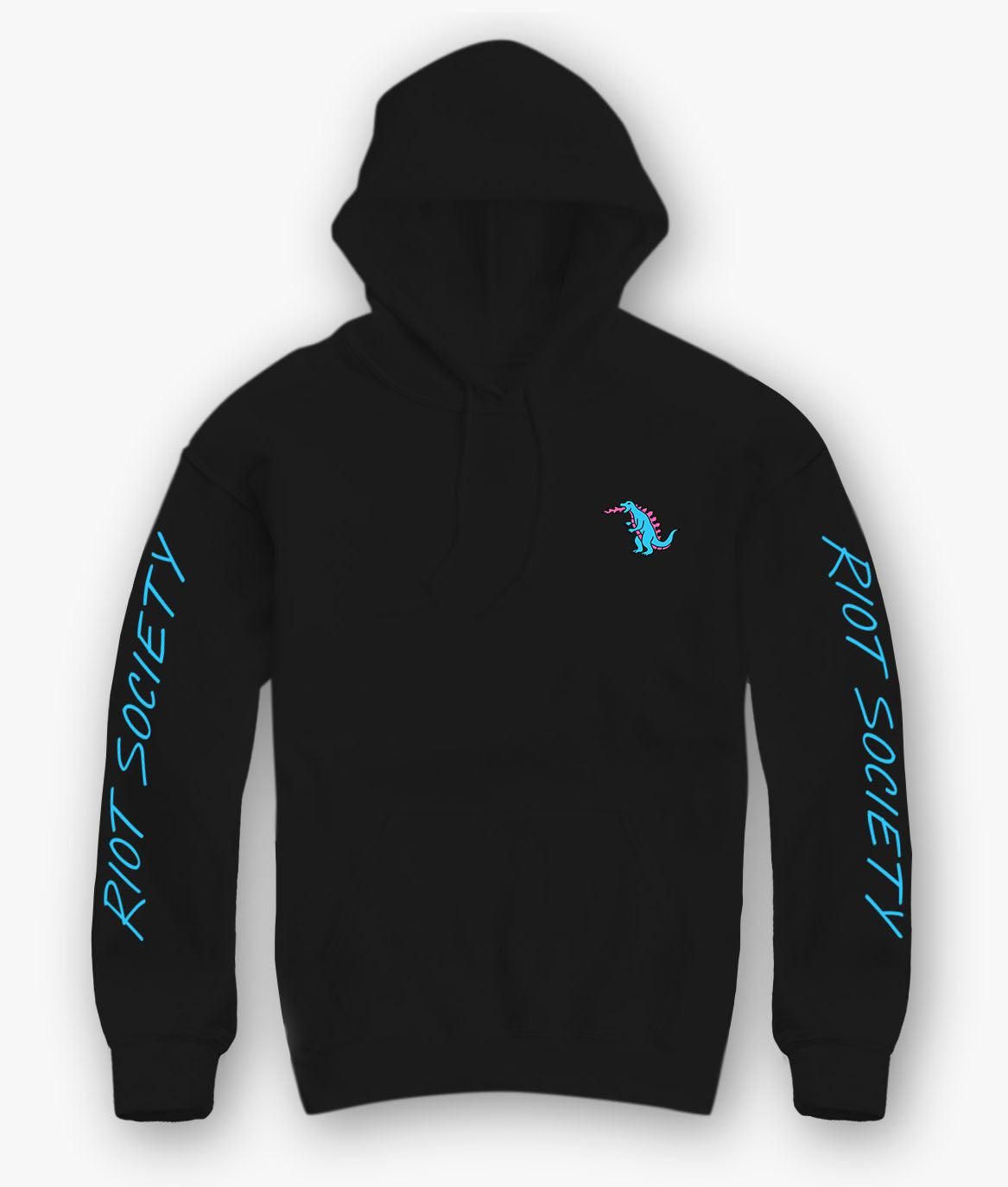 Godzilla Kaiju Embroidered Mens Hoodie sold by riot society
