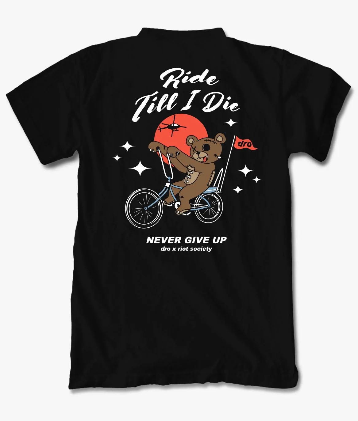 Dro x Riot Society Ride Till I Die Mens T-Shirt sold by riot society
