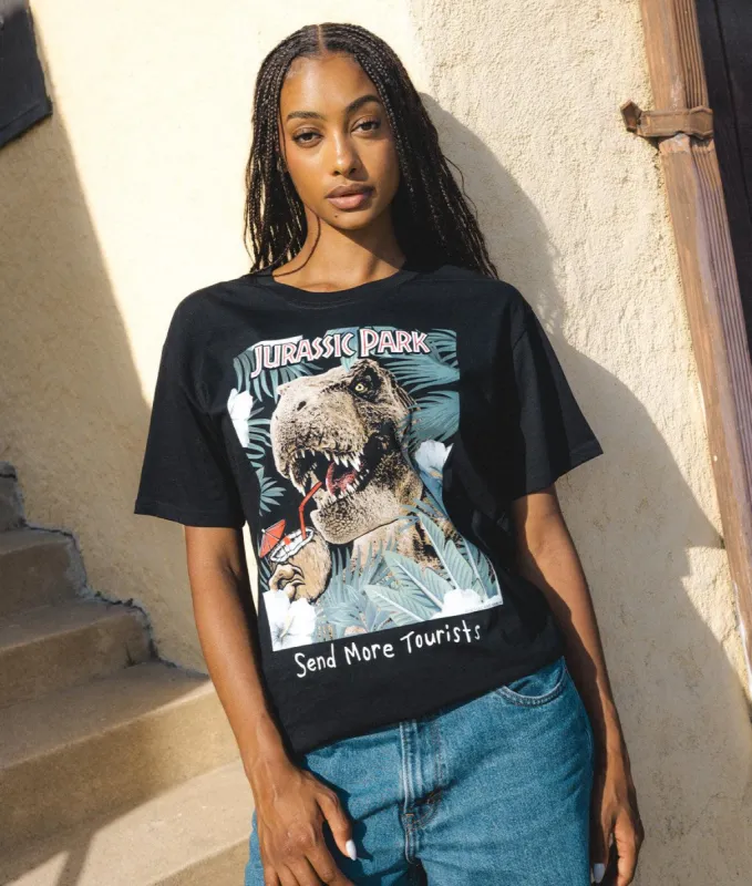 Jurassic Park Tropical Womens Tee Sale sold by riot society